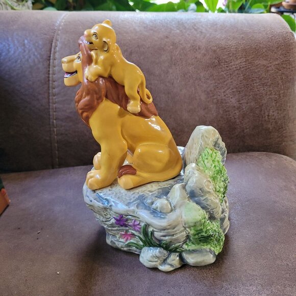 Mufasa With Simba Music Box The Lion King Circle of Life 1994 Disney Schmid - Picture 4 of 6